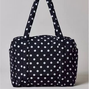 BAGGU Small Cloud Carry-On Bag Black Polka Dot